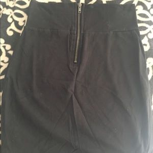 Black Zipper Skirt